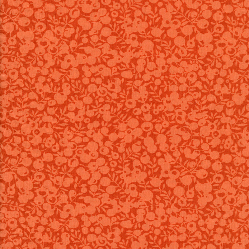 Liberty Fabrics Wiltshire Shadow Clementine - Patchwork and Quilting Fabric from Brown's Craft Shed (Tags: Fabric Floral orange )