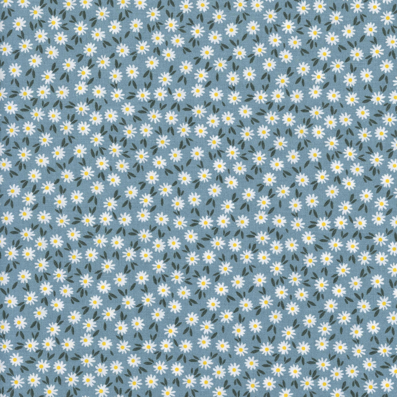 Sullivan's Ditsy Daisy (Blue) - Patchwork and Quilting Fabric from Brown's Craft Shed (Tags: Fabric blue children daisy Ditsy Daisy ditsy floral Floral flowers garden green nature pastel sky Sullivan's white )