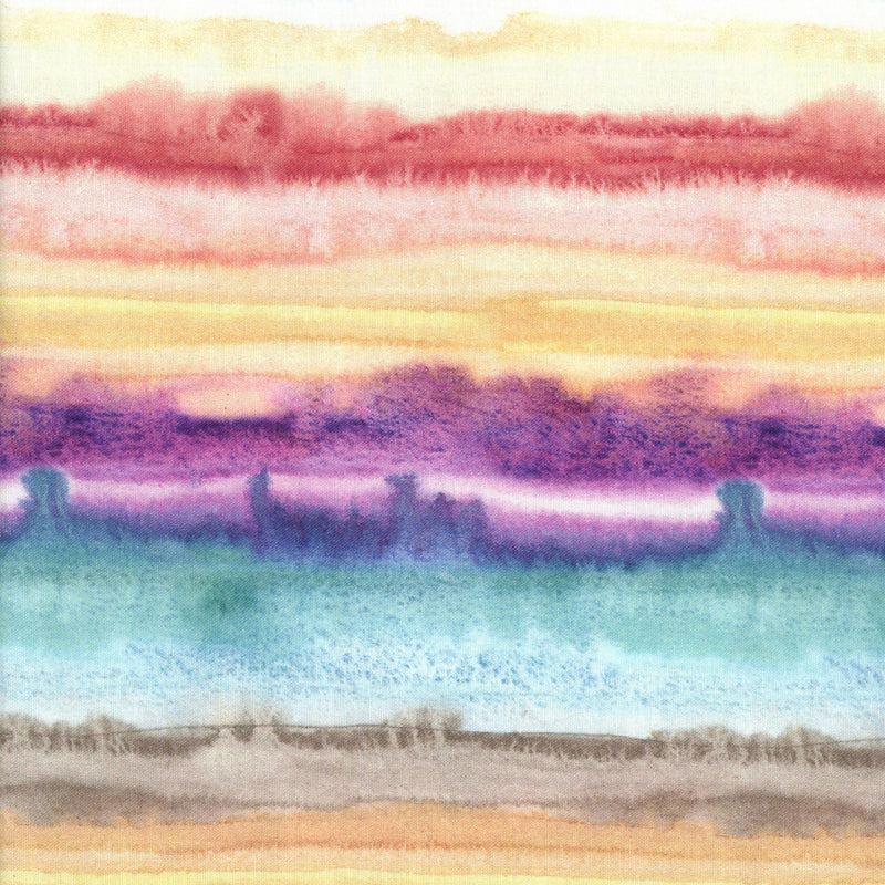 Moda Fabrics Sunshine Soul - Patchwork and Quilting Fabric from Brown's Craft Shed (Tags: Fabric artistic blender multi nature pastel patchwork purple quilting sunset teal watercolour )