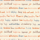 Moda Chirp by Elena Amo - Patchwork and Quilting Fabric from Brown's Craft Shed (Tags: Fabric children Chirp cream background Elena Amo Moda Fabrics nature text print whimsical words )