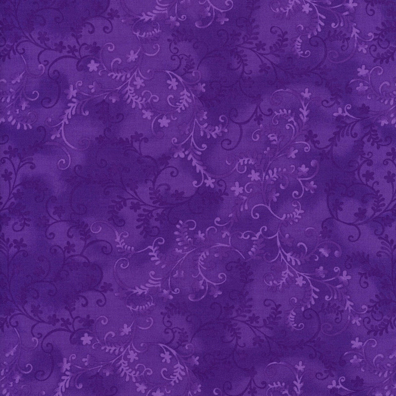 John Louden - Mystic Vine (Deep Amethyst) - Patchwork and Quilting Fabric from Brown's Craft Shed (Tags: Fabric blender blenders Floral garden John Louden Mystic Vine nature patterns plants purple vines violet whimsical )