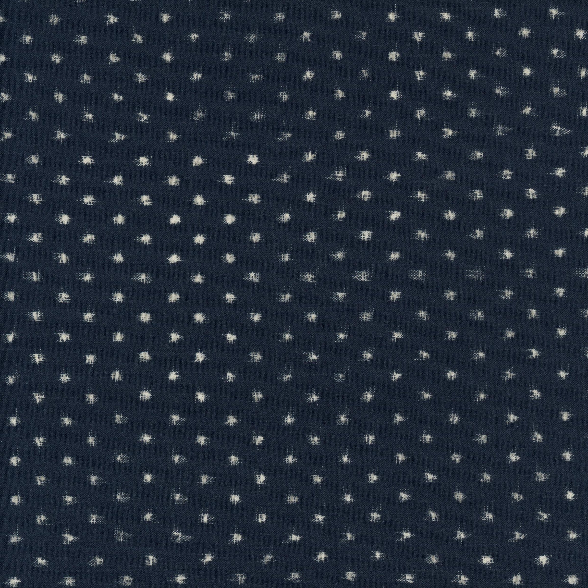 Moda Indigo Blooming by Debbie Maddy - Patchwork and Quilting Fabric from Brown's Craft Shed (Tags: Fabric blender fabric Debbie Maddy dots indigo Indigo Blooming Japanese inspired Moda Fabrics navy )