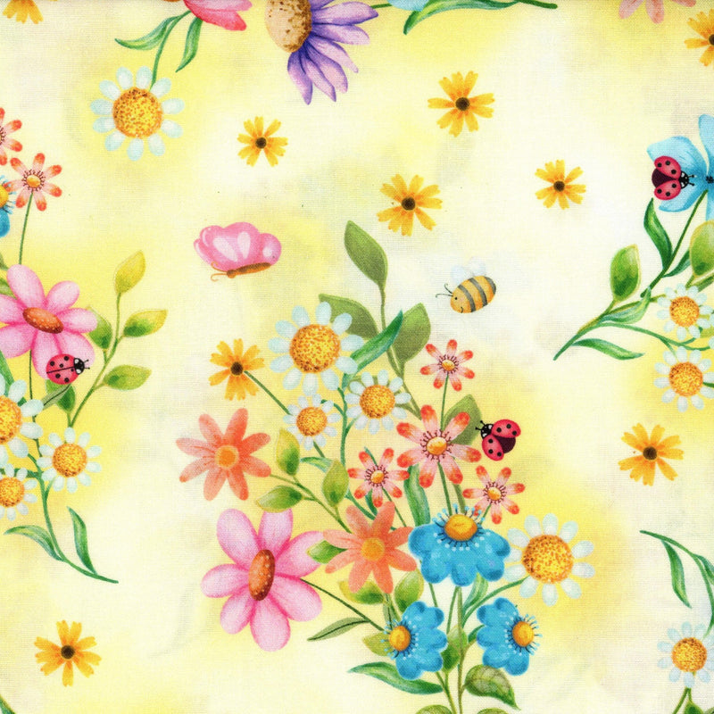 Kenard & Kenard Fabrics Sunshine Days - Patchwork and Quilting Fabric from Brown's Craft Shed (Tags: Fabric children specialty Yellow )