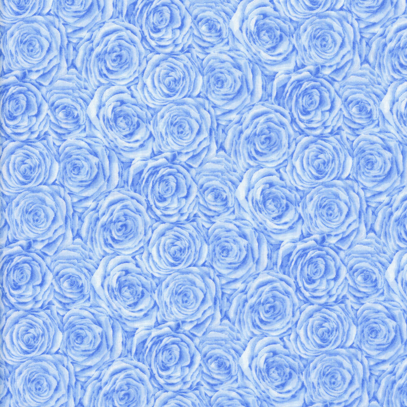 Floral Tapestry by Fabric Freedom - Patchwork and Quilting Fabric from Brown's Craft Shed (Tags: Fabric blenders blue Fabric Freedom feminine Floral Tapestry garden nature pastel powder blue quilting romantic rose roses soft tones watercolour )