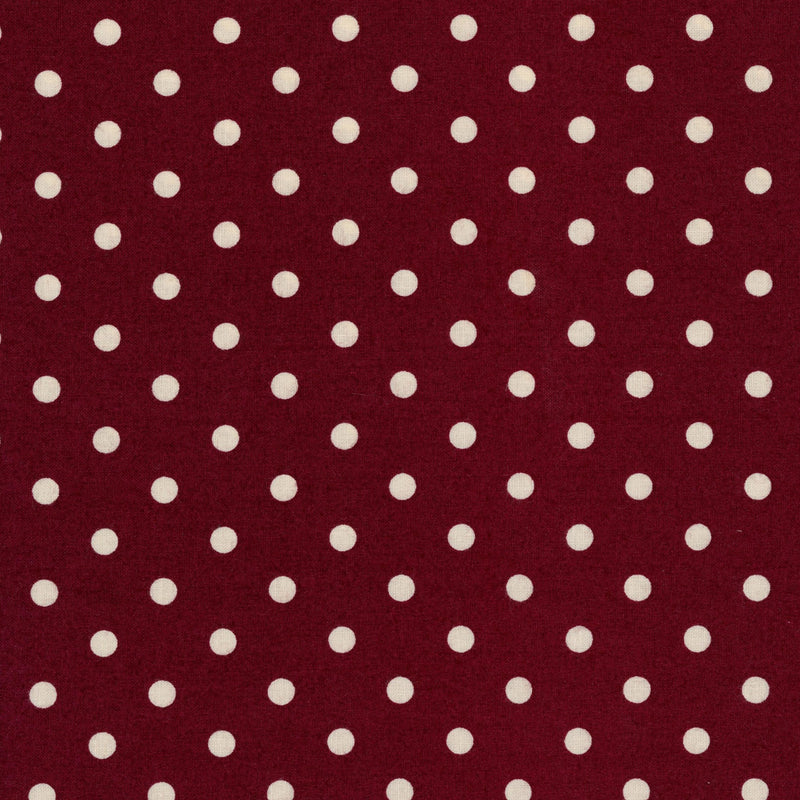 Blue Hill Fabrics Paula Scaletta Paris Roses - Patchwork and Quilting Fabric from Brown's Craft Shed (Tags: Fabric basics blender Blue Hill Fabrics burgundy Paris Roses Paula Scaletta playful polka dots quilting red Spots vintage )
