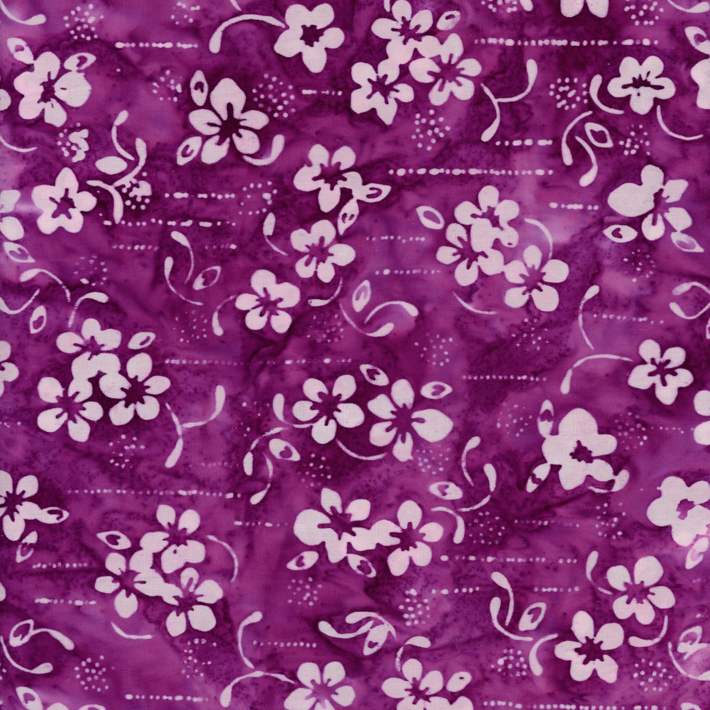 Banyan Batiks Rock Candy (Plumberry) - Patchwork and Quilting Fabric from Brown's Craft Shed (Tags: Fabric Banyan Batiks batik batiks blenders Floral flowers garden nature purple quilting cotton Rock Candy textured violet white )