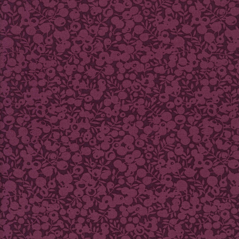 Liberty Fabrics Wiltshire Shadow Mulberry - Patchwork and Quilting Fabric from Brown's Craft Shed (Tags: Fabric Floral maroon )