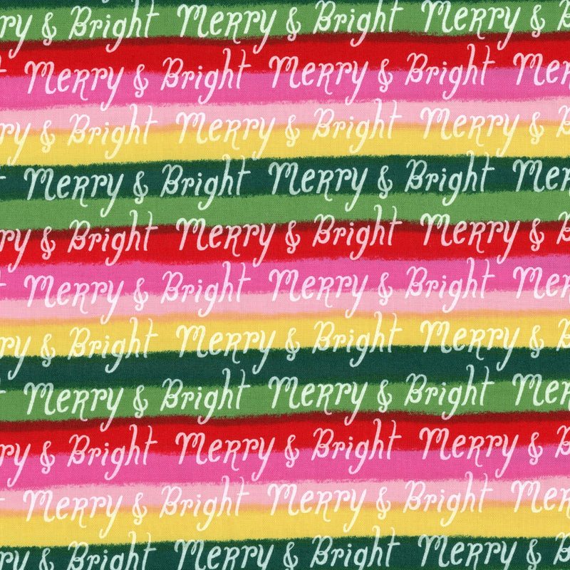 Figo Fabrics Merry Kitschmas - Patchwork and Quilting Fabric from Brown's Craft Shop (Tags: Fabric christmas multi Stripes )