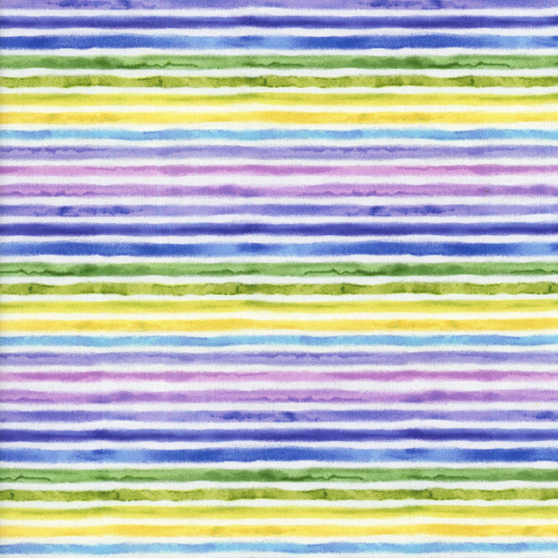 QT Fabrics Hydrangea Blossoms - Patchwork and Quilting Fabric from Brown's Craft Shed (Tags: Fabric blue Floral green multi pastel patchwork purple quilting watercolour )