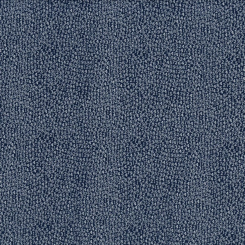 Moda Vintage by Sweetwater - Patchwork and Quilting Fabric from Brown's Craft Shed (Tags: Fabric basics blender blue low volume masculine Moda Fabrics modern navy numbers Sweetwater text print typography white )