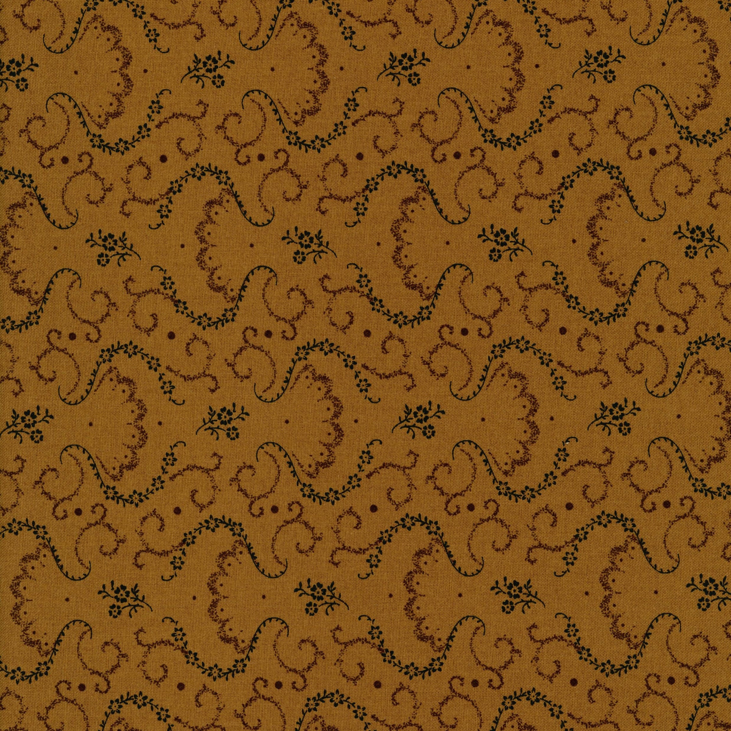 Windham Fabrics Kindred Spirits 2 by Jill Shaulis - Patchwork and Quilting Fabric from Brown's Craft Shed (Tags: Fabric autumn blenders Floral gold Jill Shaulis Kindred Spirits 2 Neutral patterns rustic traditional vines vintage Windham Fabrics )
