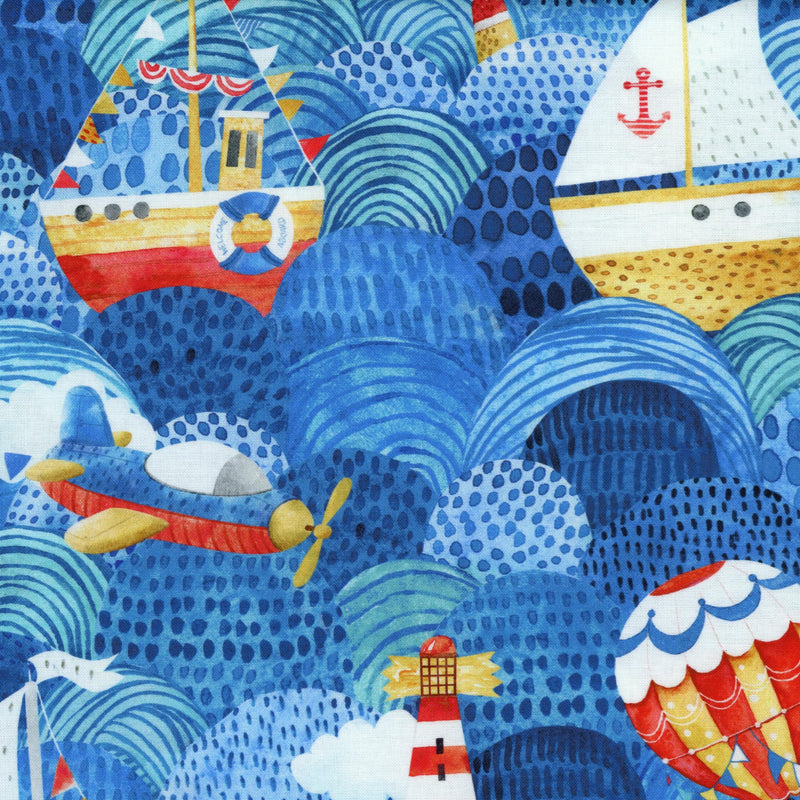 Northcott Out To Sea - Patchwork and Quilting Fabric from Brown's Craft Shop (Tags: Fabric blue children )