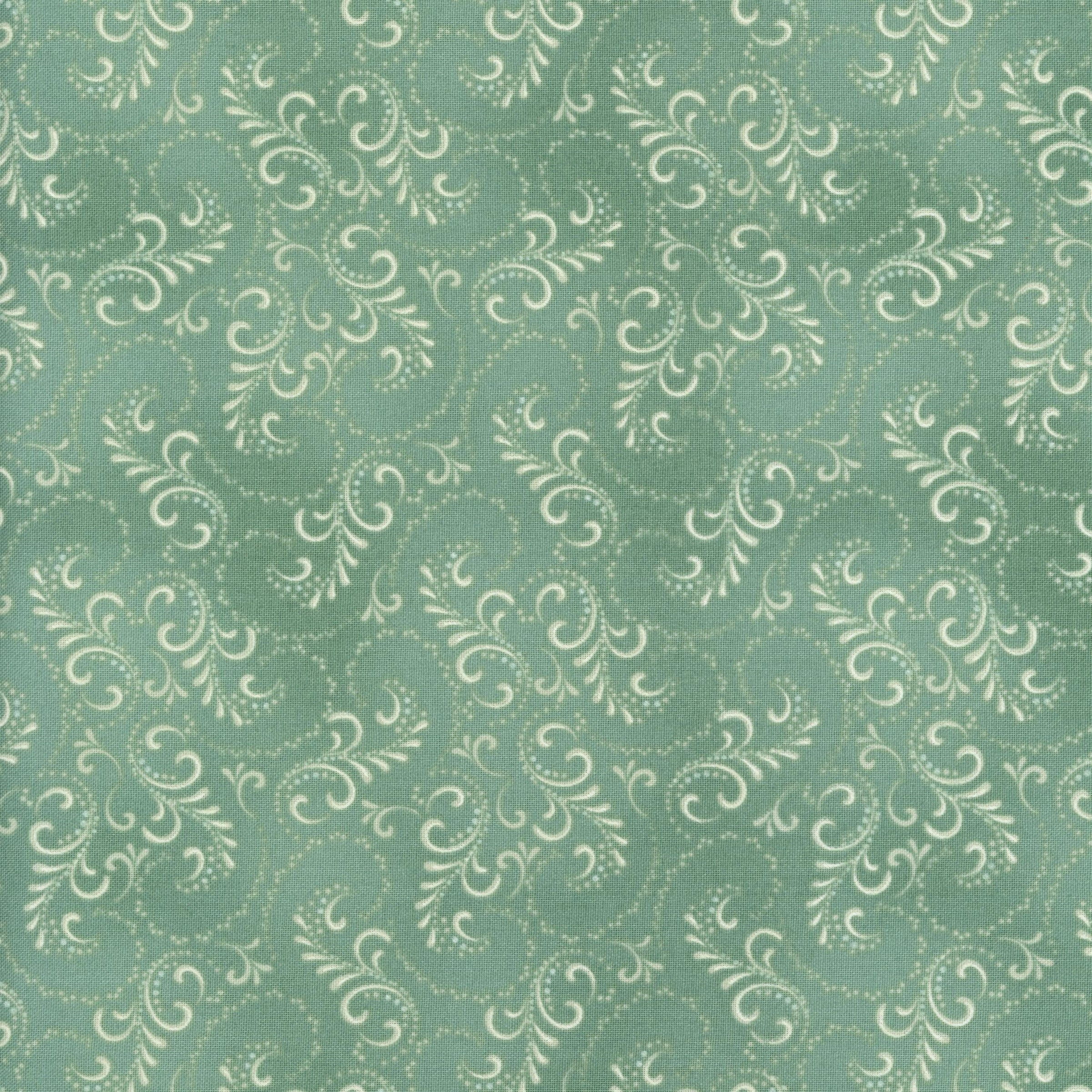 Maywood Studio Welcome Home by Jennifer Bosworth - Patchwork and Quilting Fabric from Brown's Craft Shed (Tags: Fabric basics blender Floral green Jennifer Bosworth Maywood Studio nature Neutral sage scroll soft traditional vines vintage Welcome Home )