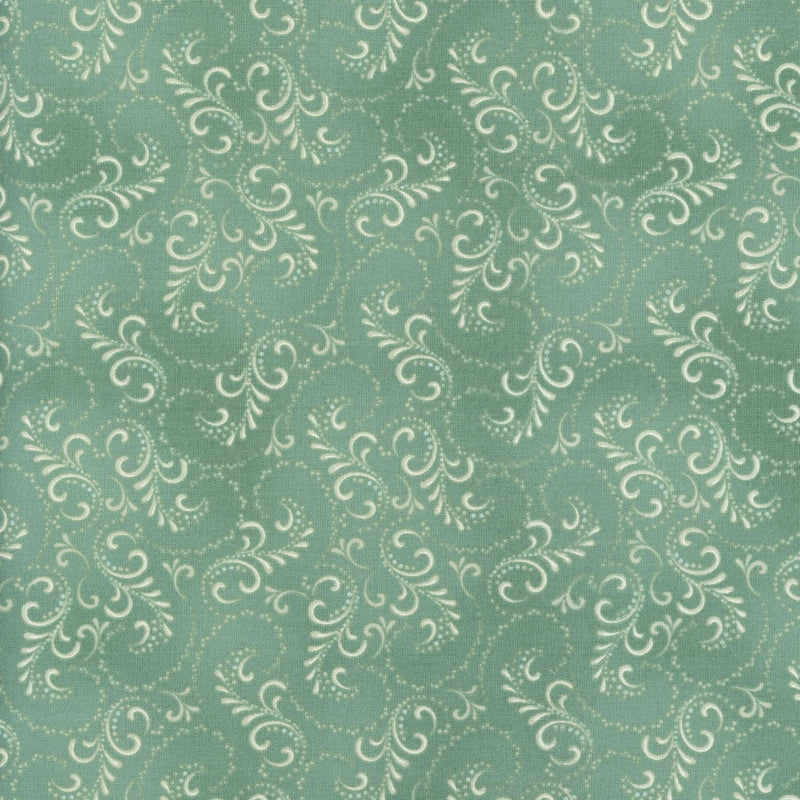 Maywood Studio Welcome Home by Jennifer Bosworth - Patchwork and Quilting Fabric from Brown's Craft Shed (Tags: Fabric basics blender Floral green Jennifer Bosworth Maywood Studio nature Neutral sage scroll soft traditional vines vintage Welcome Home )