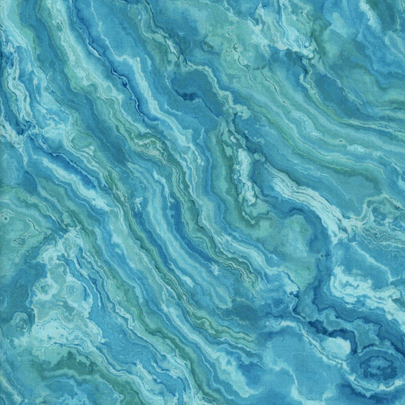 Northcott Turtle Bay Marble - Patchwork and Quilting Fabric from Brown's Craft Shop (Tags: Fabric blue green )