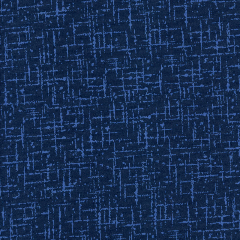 KK Fabrics Sisal Wide Back - Patchwork and Quilting Fabric from Brown's Craft Shed (Tags: Fabric backing backing fabric blue crosshatch KK Fabrics modern quilt navy sisal textured tonal wide backing )