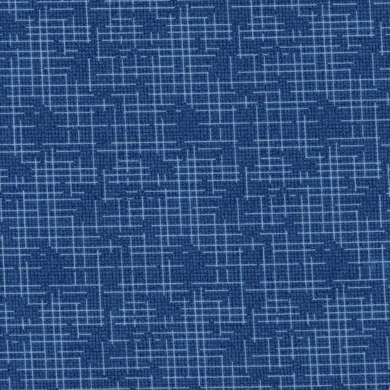 Birch Linen Look Blender - Regatta - Patchwork and Quilting Fabric from Brown's Craft Shed (Tags: Fabric basics Birch blender crosshatch modern navy patchwork quilting Regatta textures tonal )