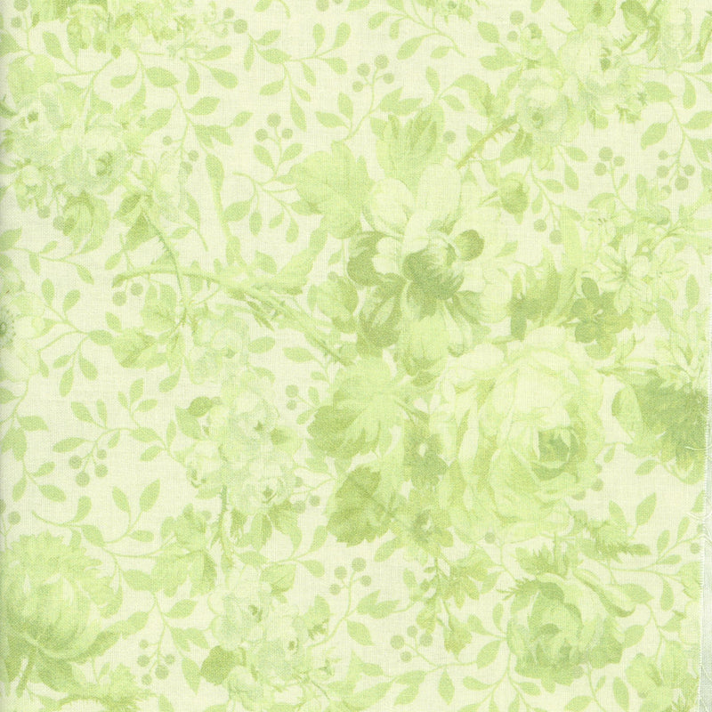 Kenard & Kenard Fabrics Green Floral - Patchwork and Quilting Fabric from Brown's Craft Shed (Tags: Fabric backing )