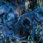 KK Fabrics Concentric Wide Backings - Circles Blue by De Gillett Cox - Patchwork and Quilting Fabric from Brown's Craft Shed (Tags: Fabric abstract backing backing fabric blue circles De Gillett Cox KK Fabrics modern quilt fabric navy wide backing )