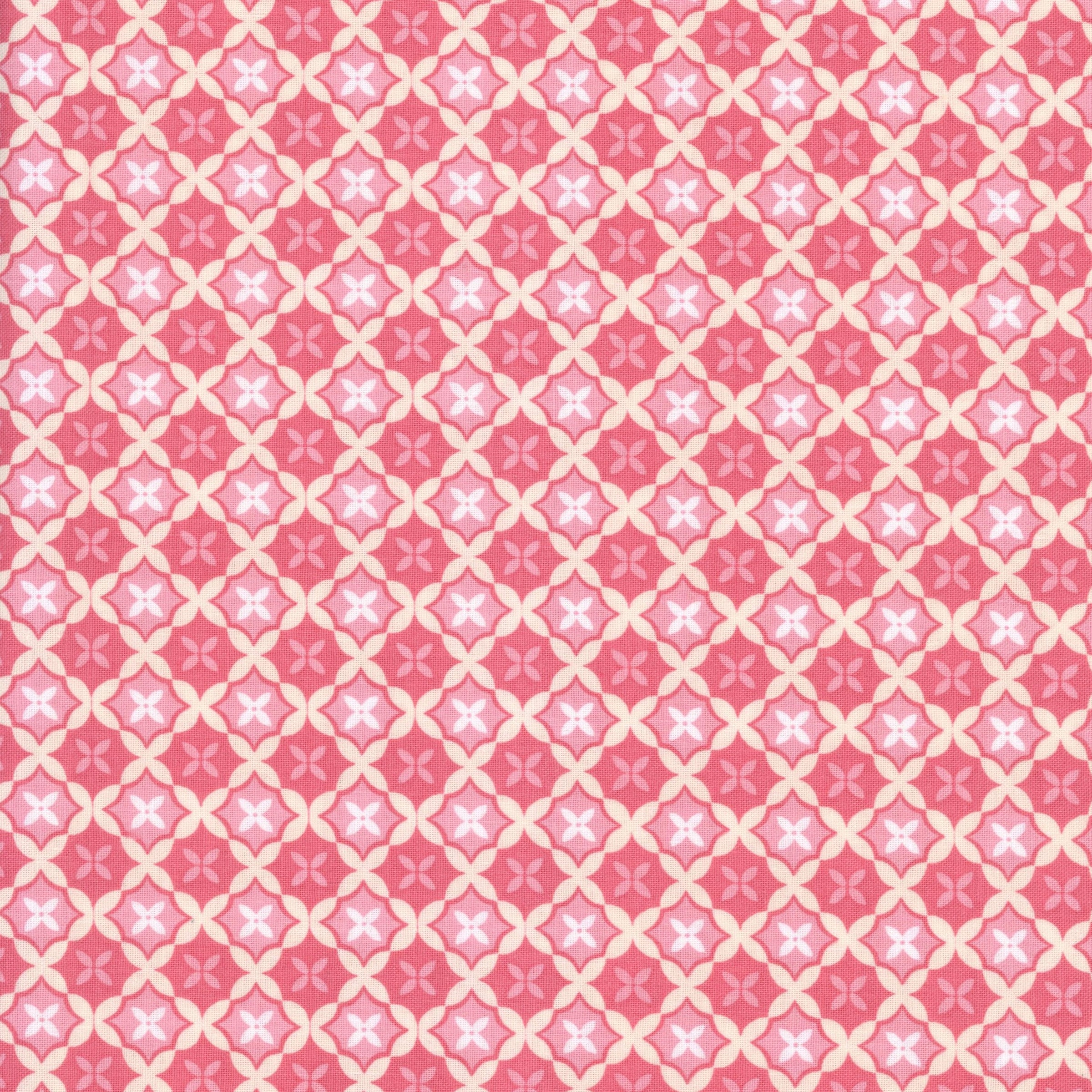 Poppie Cotton le petit escargot by Lori Woods - Patchwork and Quilting Fabric from Brown's Craft Shed (Tags: Fabric Geometric Le Petit Escargot Lori Woods Poppie Cotton Tile Pattern )