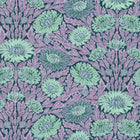 Liberty Tana Lawn Cotton - Summer Gallery Cynthia Nouveau B - Patchwork and Quilting Fabric from Brown's Craft Shed (Tags: Fabric Art Nouveau botanical dressmaking Floral flowers green lavender Liberty Liberty Tana Lawn mint premium cotton purple teal thistle )