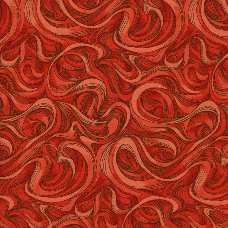 Fabric Freedom - Age of Elegance - Patchwork and Quilting Fabric from Brown's Craft Shed (Tags: Fabric abstract Age of Elegance blender Fabric Freedom Geometric marble orange patterns red russet swirls terracotta textures vibrant )