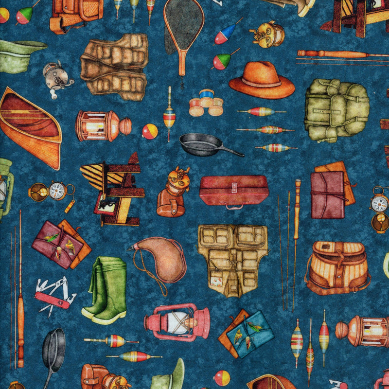 QT Fabrics Fish Tails - Patchwork and Quilting Fabric from Brown's Craft Shed (Tags: Fabric blue children novelty specialty )