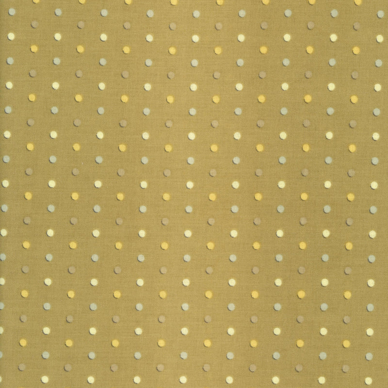 Henry Glass & Co - Kimba by Shelly Comiskey of Simply Shelly Designs - Patchwork and Quilting Fabric from Brown's Craft Shed (Tags: Fabric basics blenders green Neutral olive patterns polka dots Spots )