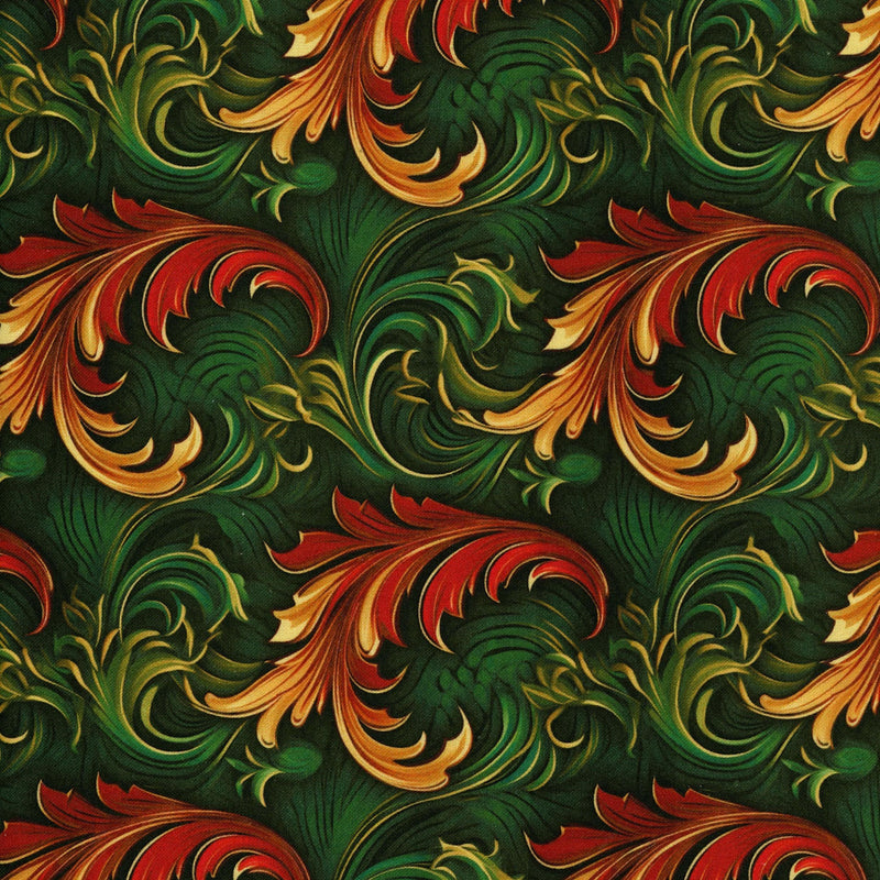 Kenard & Kenard Fabrics Christmas - Patchwork and Quilting Fabric from Brown's Craft Shop (Tags: Fabric christmas green orange red )