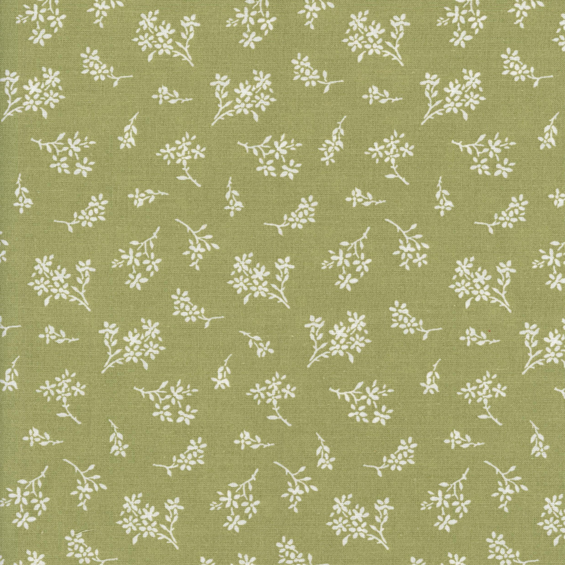 Sullivans - Bouquet (Sage Ditsy) - Patchwork and Quilting Fabric from Brown's Craft Shed (Tags: Fabric blender cottage delicate ditsy floral Floral flowers garden green nature plants sage Sage Ditsy Sullivans white )
