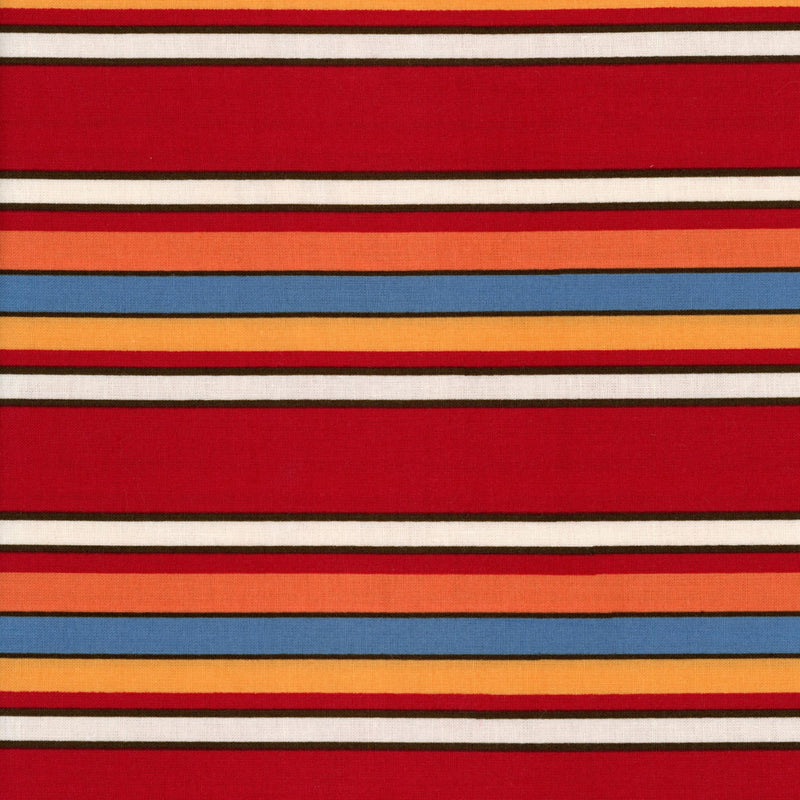 Timeless Treasures Vera - Patchwork and Quilting Fabric from Brown's Craft Shed (Tags: Fabric blue bold multi orange patchwork playful quilting red Stripes )