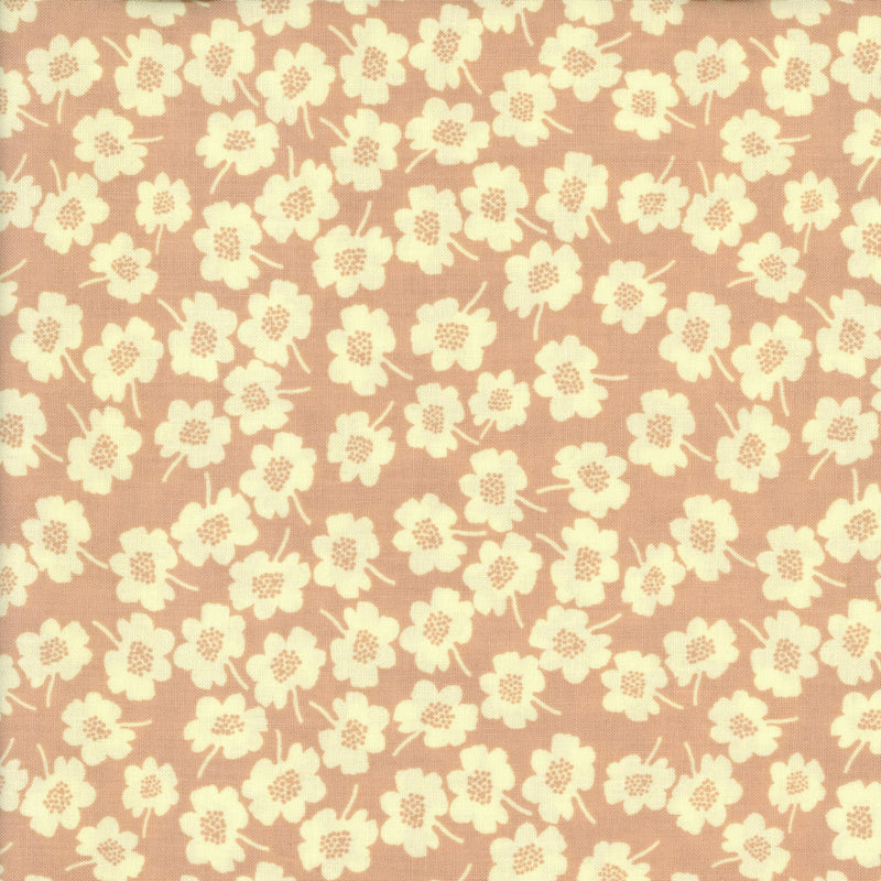 Nel Secret Garden - Patchwork and Quilting Fabric from Brown's Craft Shed (Tags: Fabric basics blenders cream Floral flowers garden nature Nel Neutral pastel quilting Secret Garden soft tones spring terracotta )
