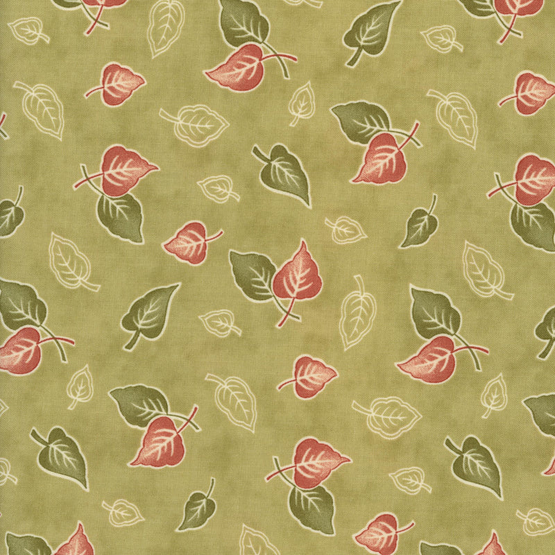 Moda Fabrics Country Orchard (Autumn Leaf) - Patchwork and Quilting Fabric from Brown's Craft Shed (Tags: Fabric autumn blenders Country Orchard countryside cream garden green Moda nature patchwork quilting red rustic seasonal )