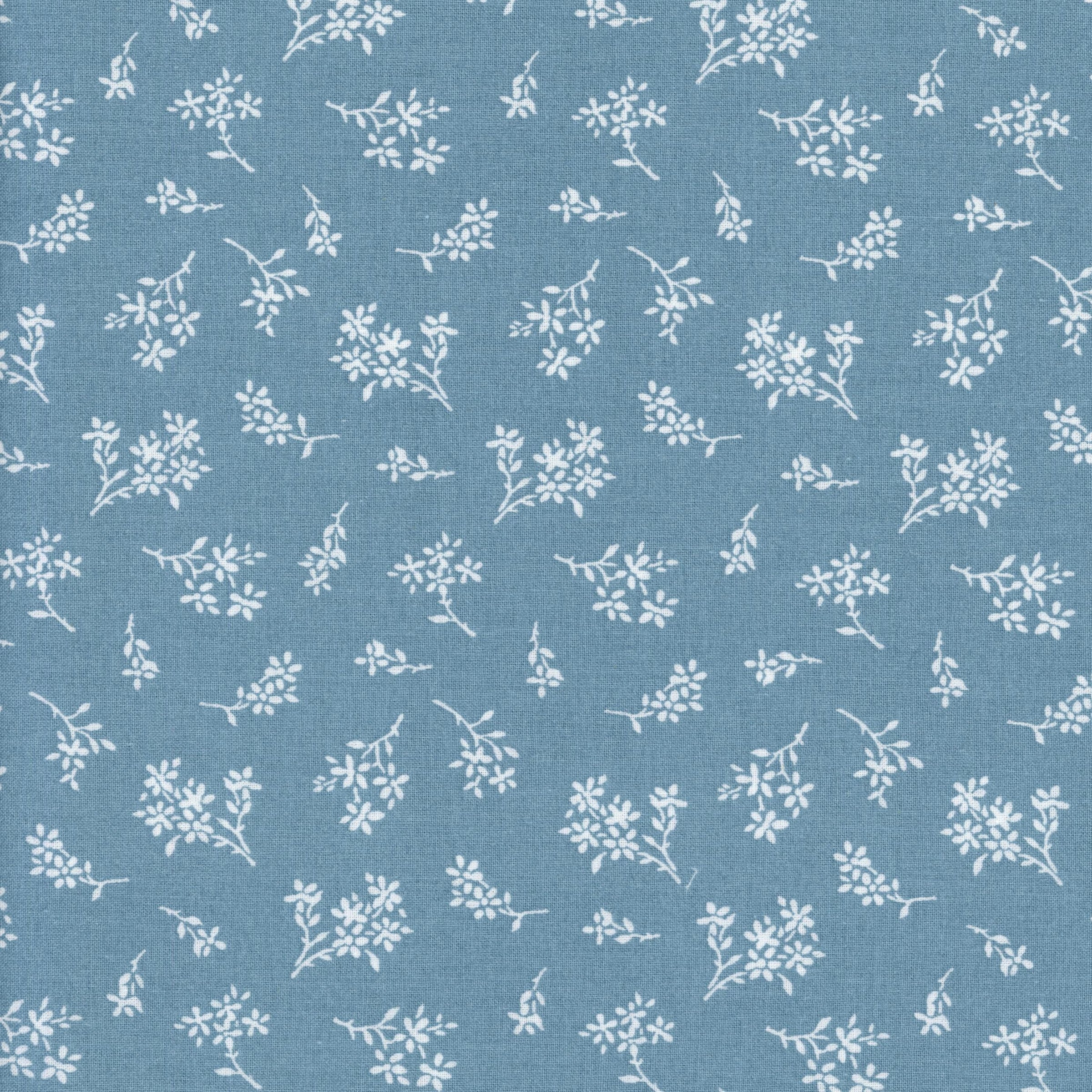 Sullivans - Bouquet (Blue Ditsy) - Patchwork and Quilting Fabric from Brown's Craft Shed (Tags: Fabric blender blenders blue classic delicate ditsy Floral garden nature plants small scale soft Sullivans white )