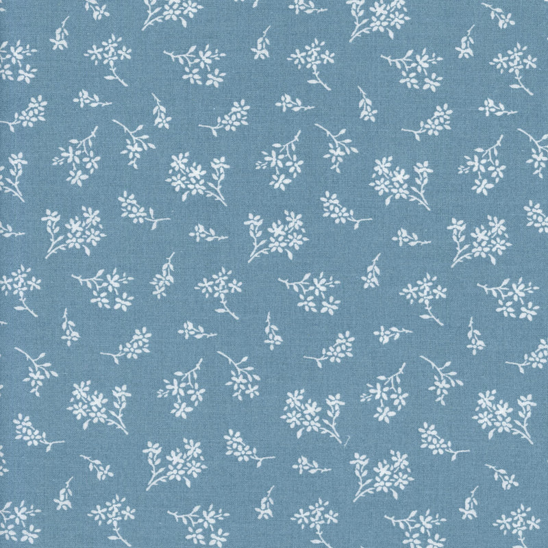 Sullivans - Bouquet (Blue Ditsy) - Patchwork and Quilting Fabric from Brown's Craft Shed (Tags: Fabric blender blenders blue classic delicate ditsy Floral garden nature plants small scale soft Sullivans white )