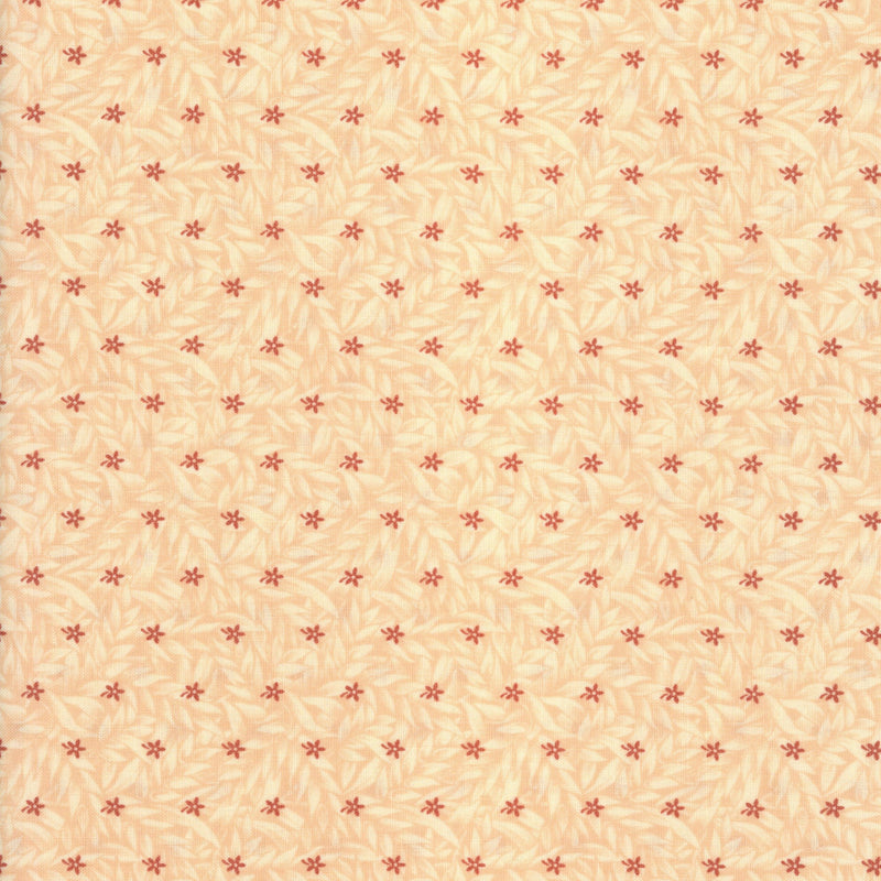 Moda Fabrics Country Orchard (Apricot Blossom) - Patchwork and Quilting Fabric from Brown's Craft Shed (Tags: Fabric Country Orchard Floral Leaves Moda Neutral )
