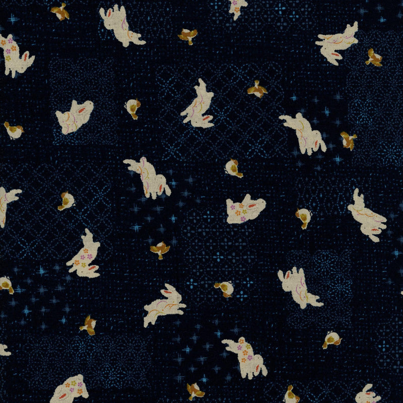 Robert Kaufman Fabrics Bunnies Blue - Patchwork and Quilting Fabric from Brown's Craft Shed (Tags: Fabric blue )