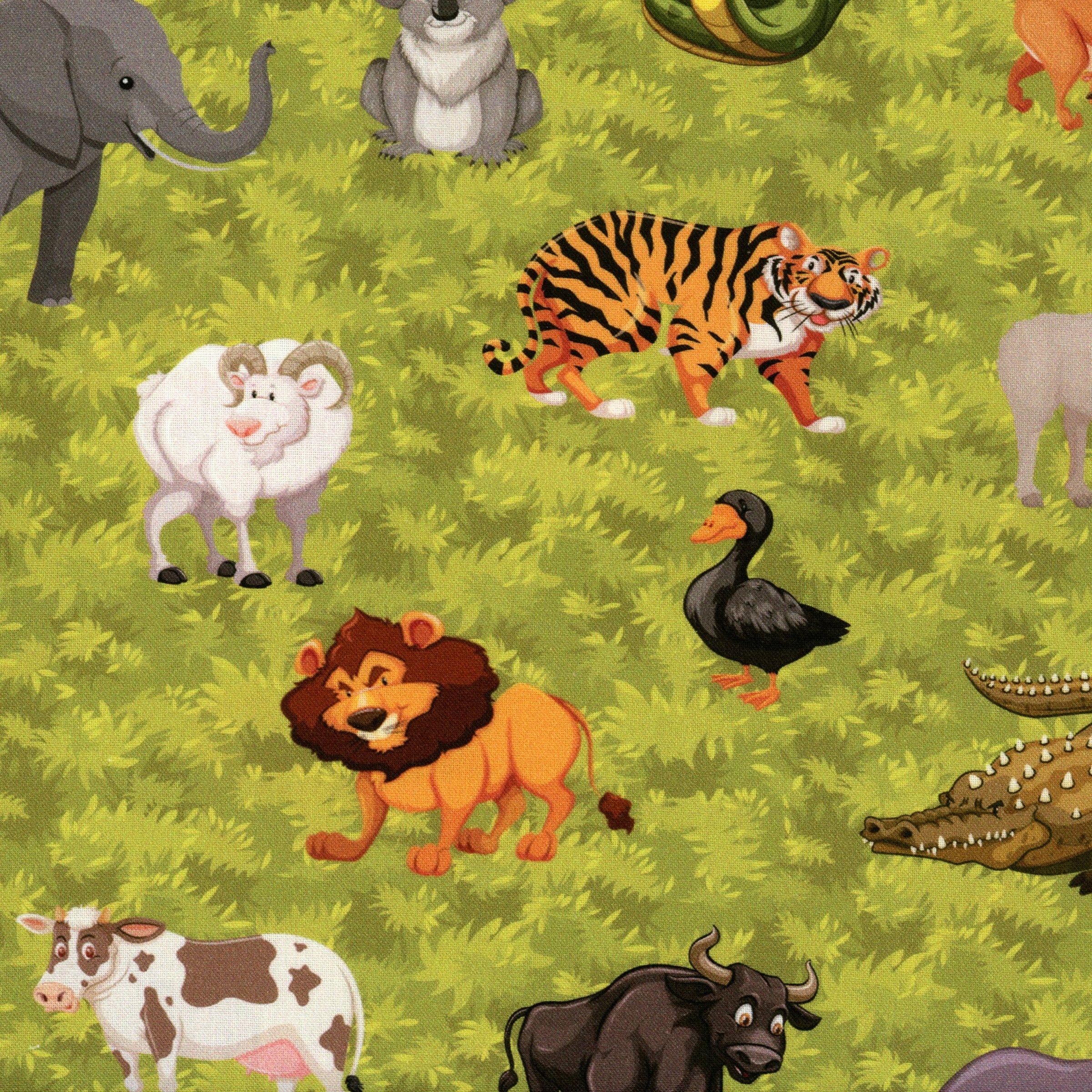 KK Fabrics Noah's Voyage - Animals (Grass) - Patchwork and Quilting Fabric from Brown's Craft Shed (Tags: Fabric )