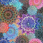 KK Fabrics Lush Petals - Bright Multi Mandala - Patchwork and Quilting Fabric from Brown's Craft Shed (Tags: Fabric )