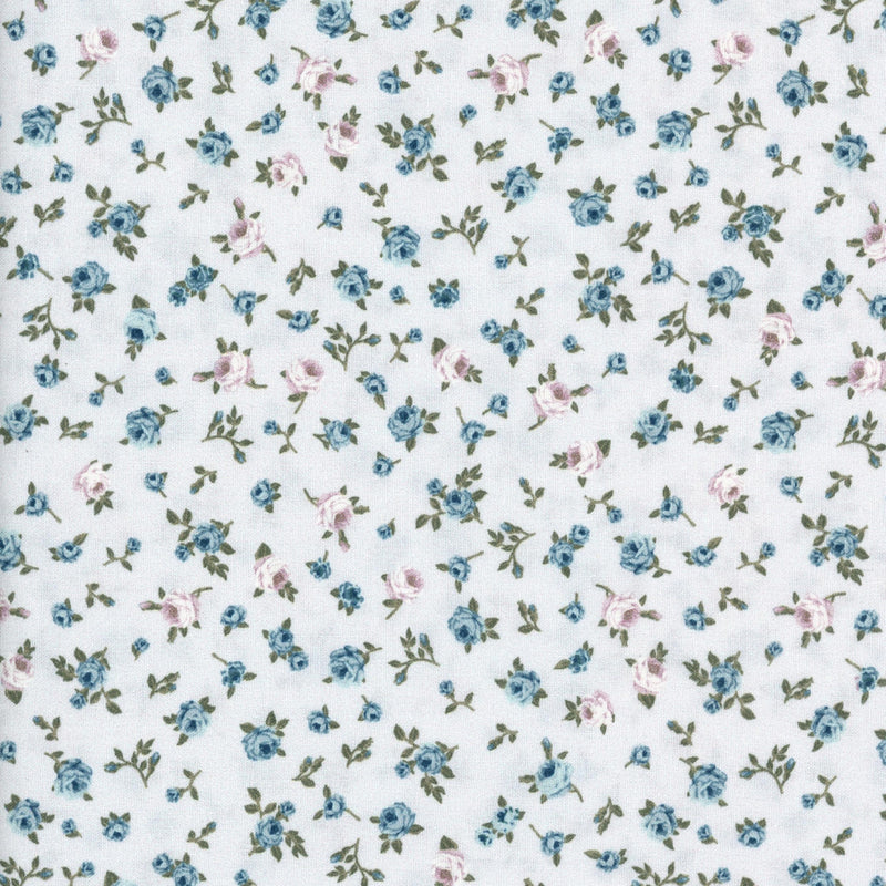 Stof Fabrics Isabella Rose - Patchwork and Quilting Fabric from Brown's Craft Shed (Tags: Fabric blue Floral panel purple )