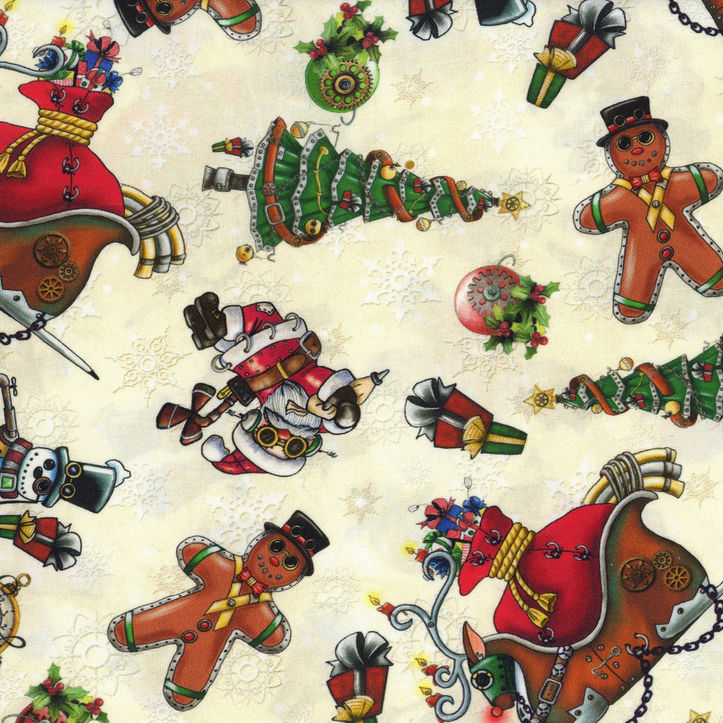 QT Fabrics Steampunk Christmas