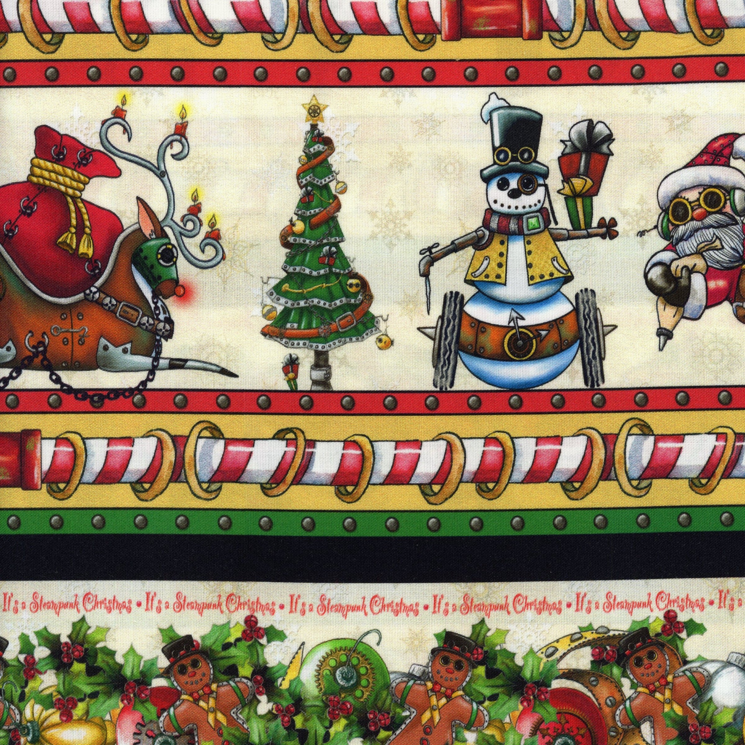 QT Fabrics Steampunk Christmas