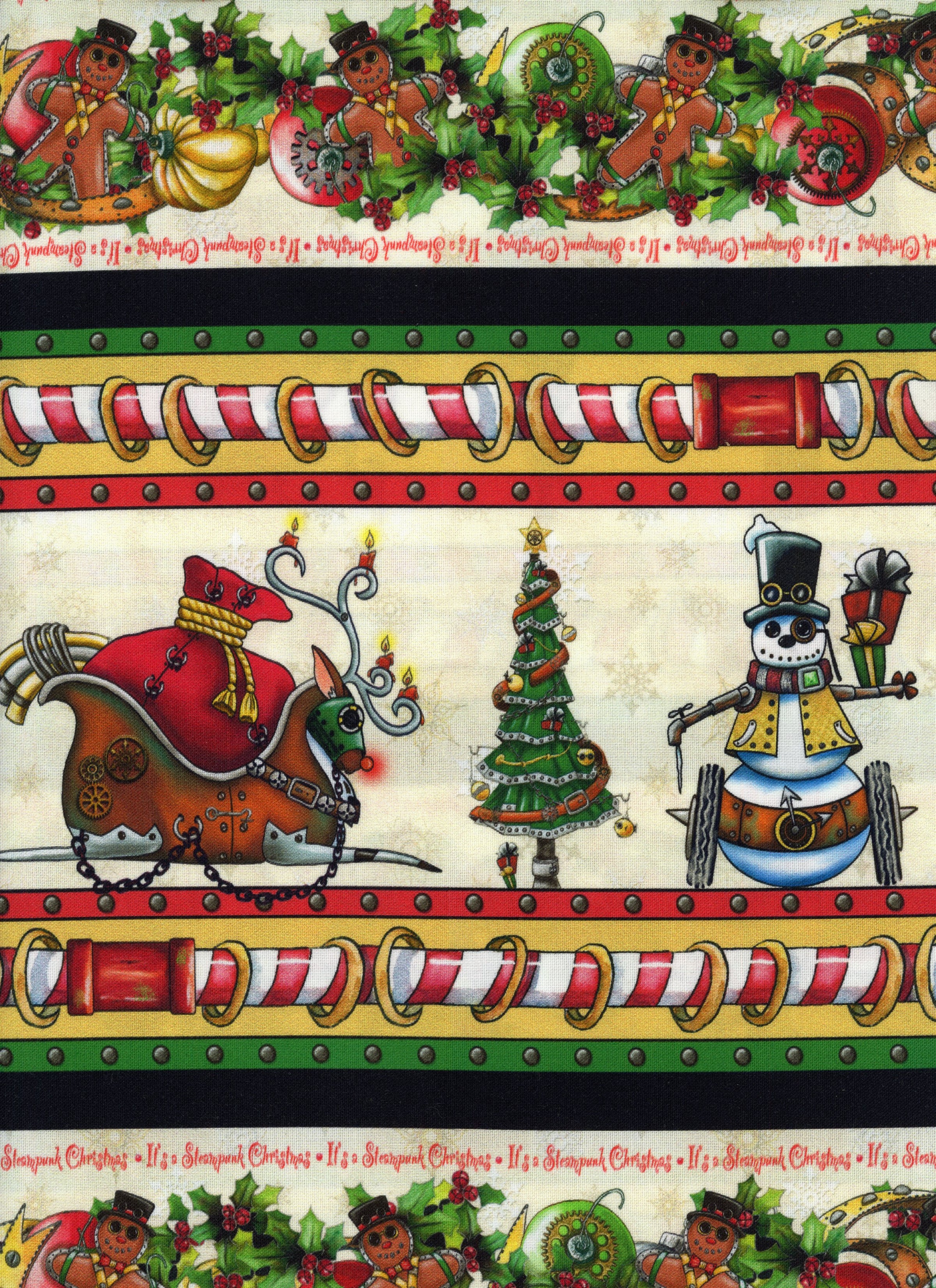 QT Fabrics Steampunk Christmas