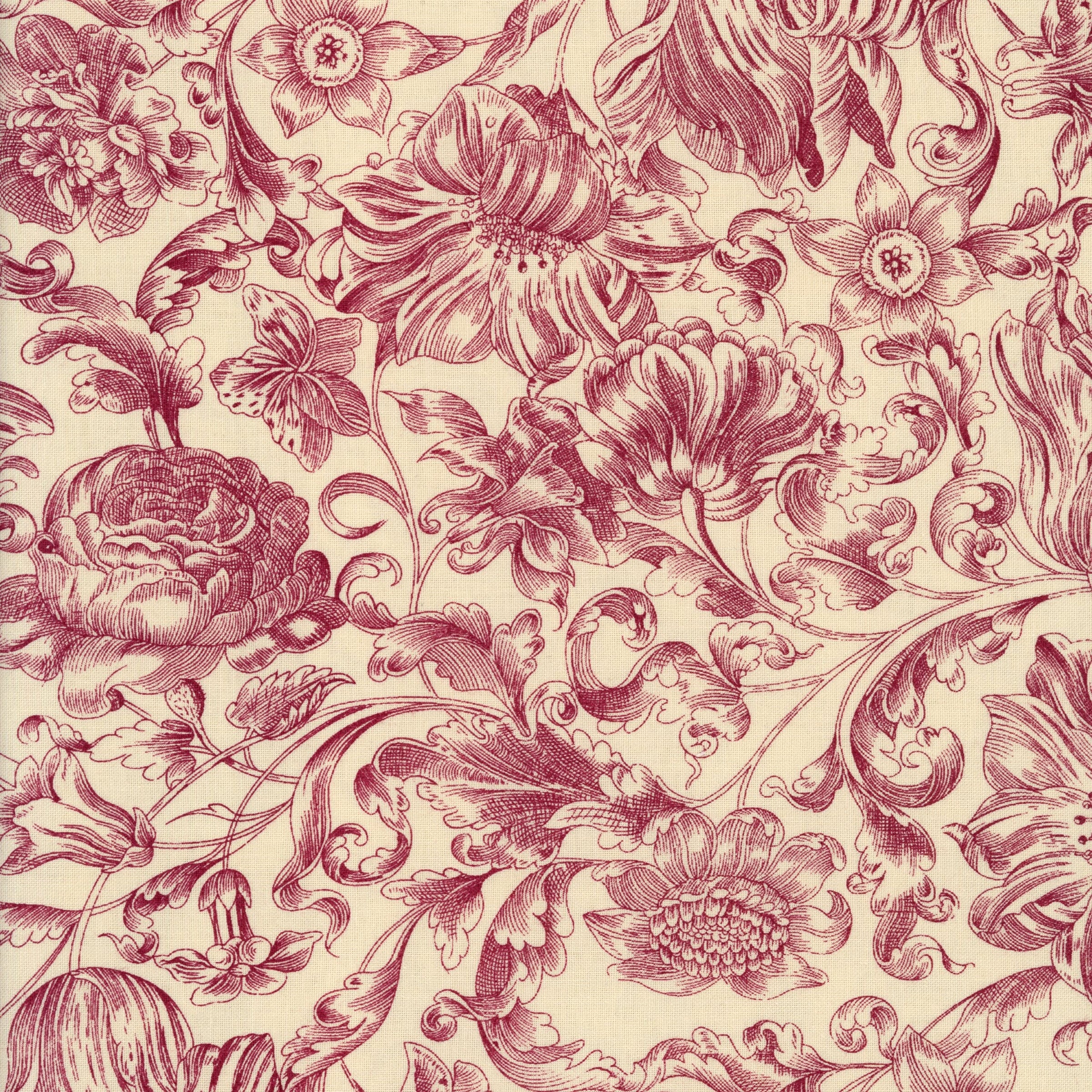 Blue Hill Fabrics Paris Roses by Paula Scaletta