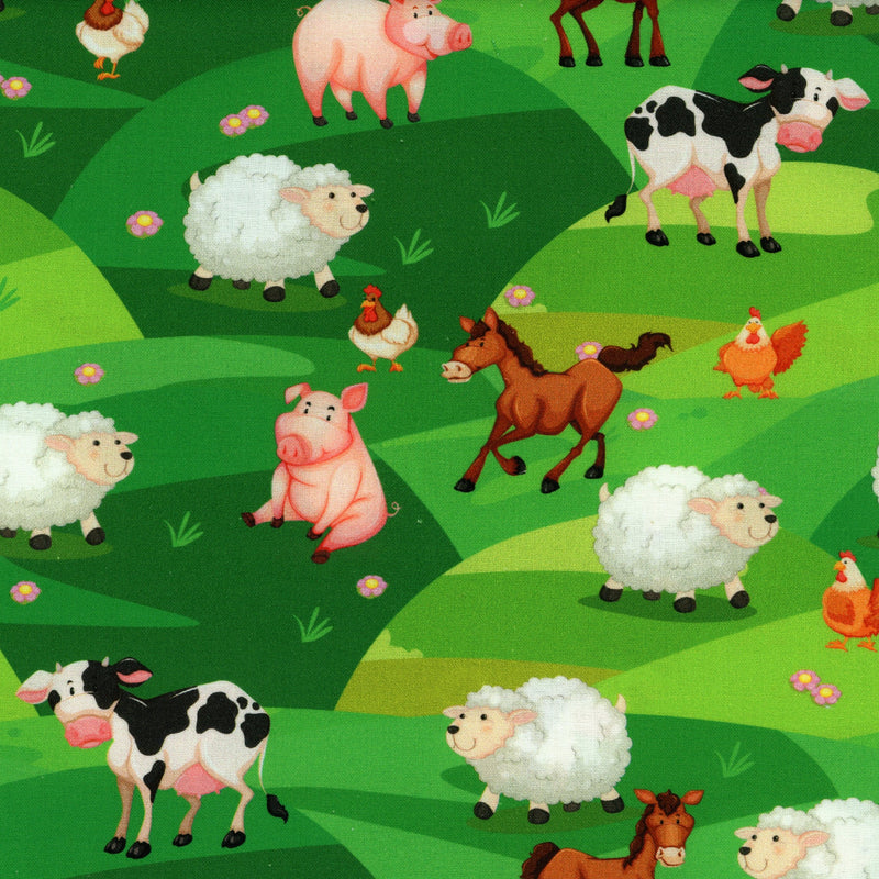 KK Fabrics Farmyard Friends (Hilltop) by Milvale Design Studio - Patchwork and Quilting Fabric from Brown's Craft Shed (Tags: Fabric )
