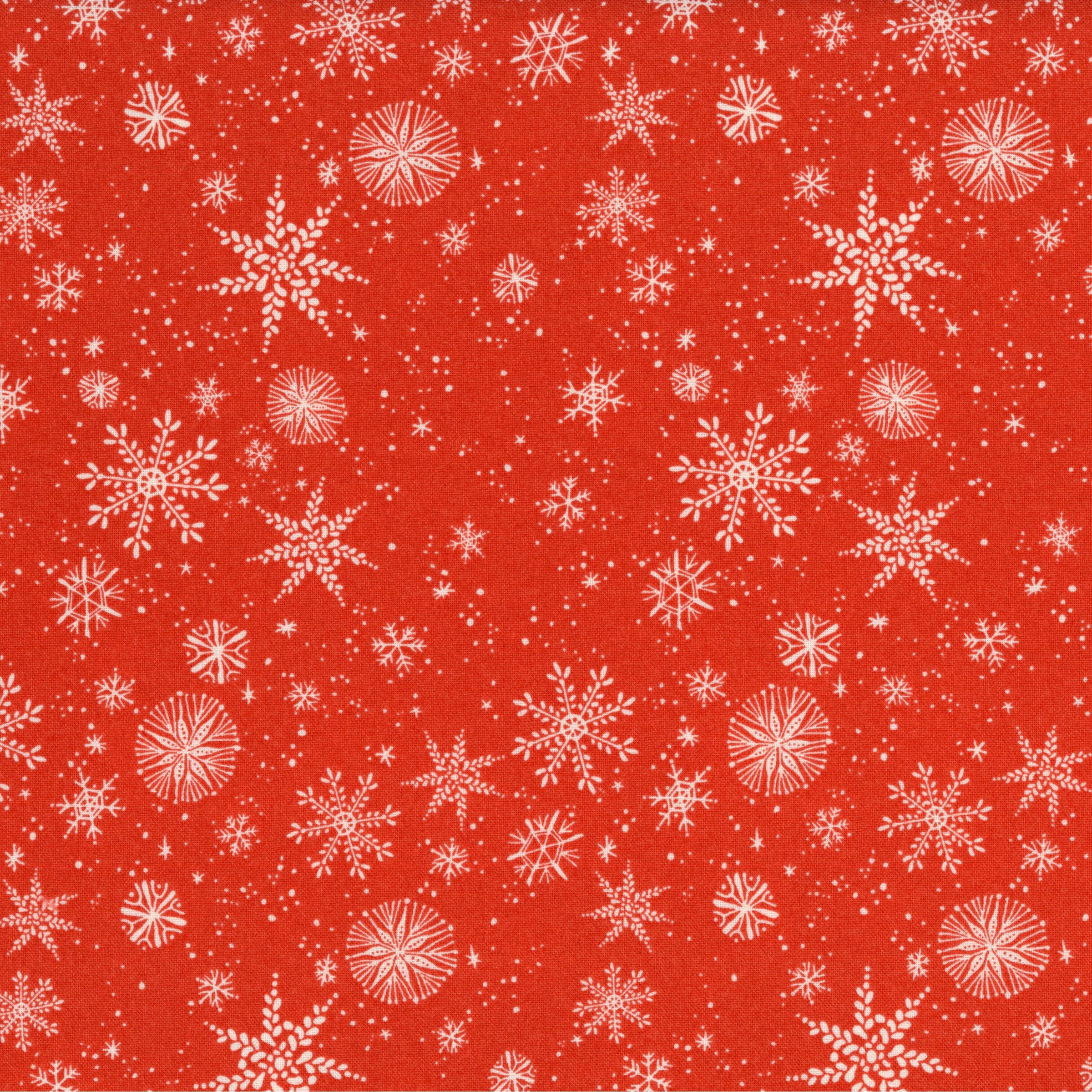 FreeSpirit Fabrics Love Santa by Cori Dantini - Snow Falls Red