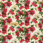 FreeSpirit Fabrics Holidays Past by Tim Holtz - Poinsettia Print Multi - Patchwork and Quilting Fabric from Brown's Craft Shed (Tags: Fabric )