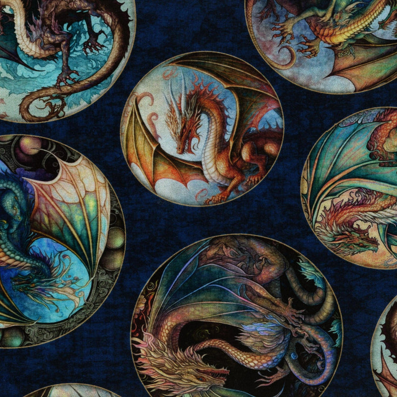 QT Fabrics Dragon Fyre - Patchwork and Quilting Fabric from Brown's Craft Shed (Tags: Fabric panel )