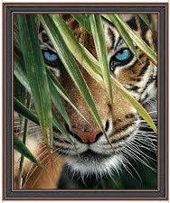 QT Fabrics Artwork VII Tiger Panel - Patchwork and Quilting Fabric from Brown's Craft Shed (Tags: Fabric children panel )